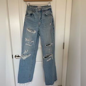 Zara jeans! High waisted